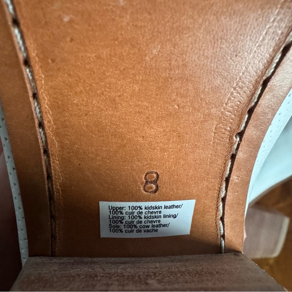 Rachel Comey Mars Mule in White Perforated Leather, Size 8 - Picture 7 of 12